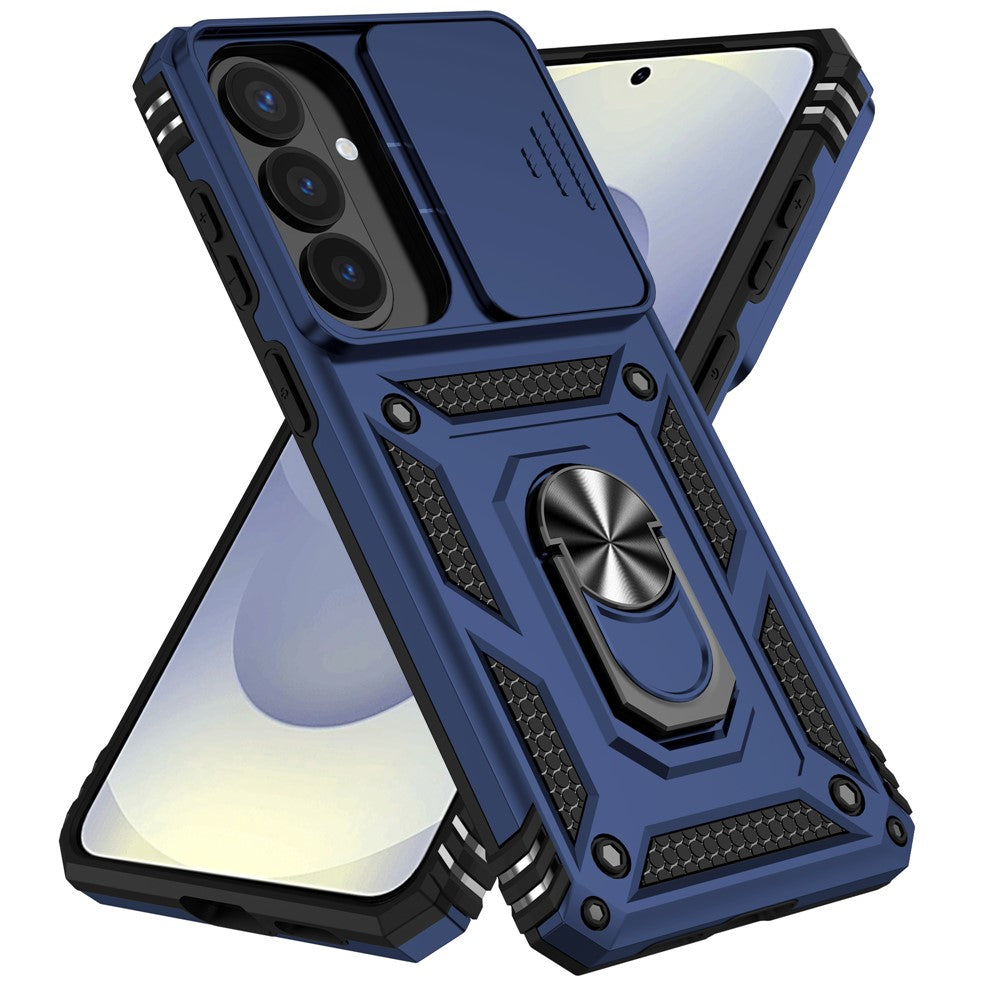 For Samsung Galaxy S26+ Case PC + TPU Phone Cover with Lens Protection Kickstand
