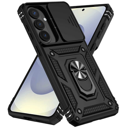 For Samsung Galaxy S26+ Case PC + TPU Phone Cover with Lens Protection Kickstand