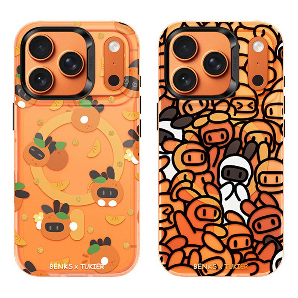 BENKS For iPhone 17 Pro Magnetic Case Cartoon Rabbit IMD PC Phone Cover Compatible with MagSafe