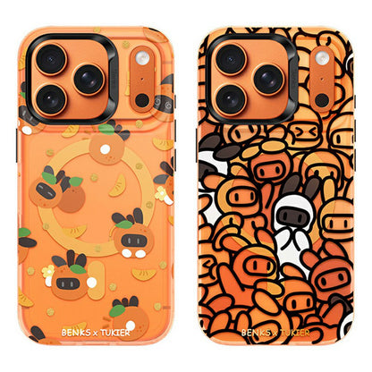 BENKS For iPhone 17 Pro Magnetic Case Cartoon Rabbit IMD PC Phone Cover Compatible with MagSafe