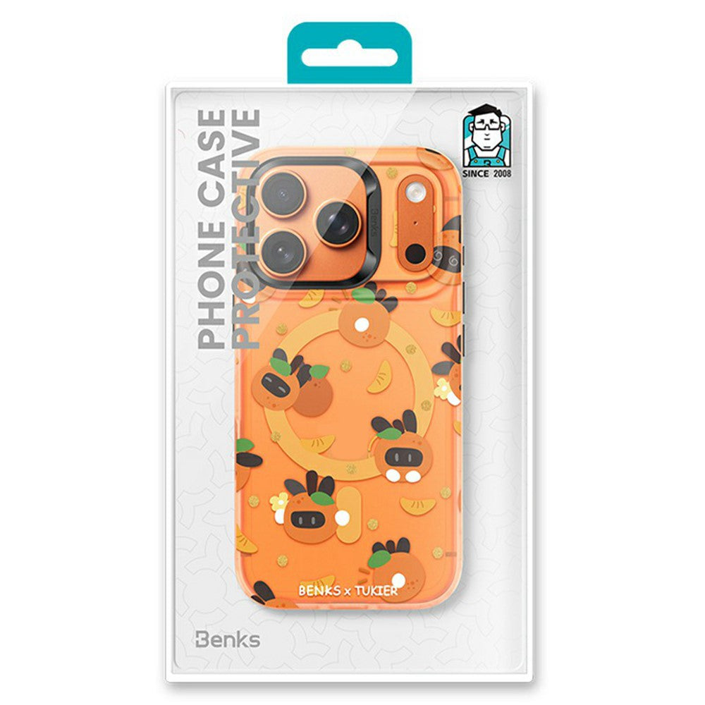 BENKS For iPhone 17 Pro Magnetic Case Cartoon Rabbit IMD PC Phone Cover Compatible with MagSafe
