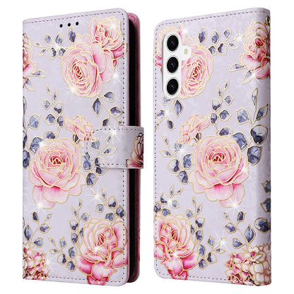 For Samsung Galaxy S26+ Case RFID Blocking Flower Leather Phone Cover