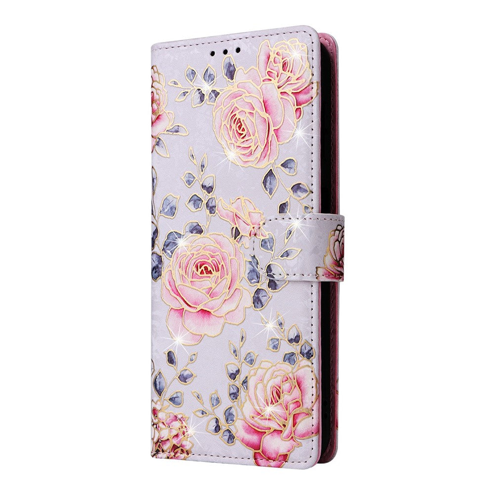 For Samsung Galaxy S26+ Case RFID Blocking Flower Leather Phone Cover