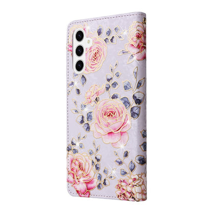 For Samsung Galaxy S26+ Case RFID Blocking Flower Leather Phone Cover