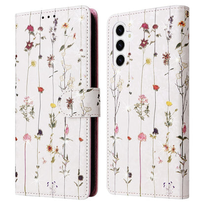 For Samsung Galaxy S26+ Case RFID Blocking Flower Leather Phone Cover