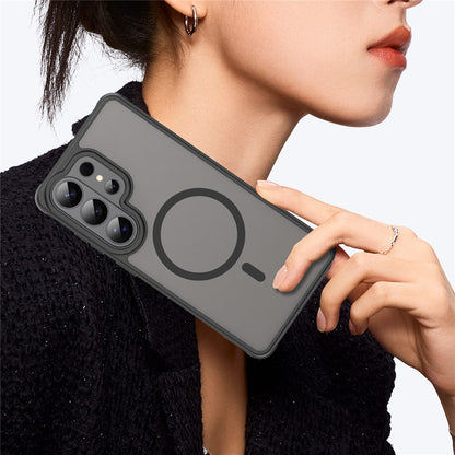 For Samsung Galaxy S26 Ultra Magnetic Case Anti Drop PC + TPU Phone Cover