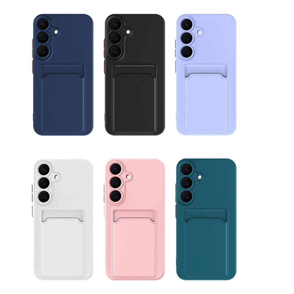 For Samsung Galaxy S26+ Case Flexible TPU Phone Cover with Back Card Slot