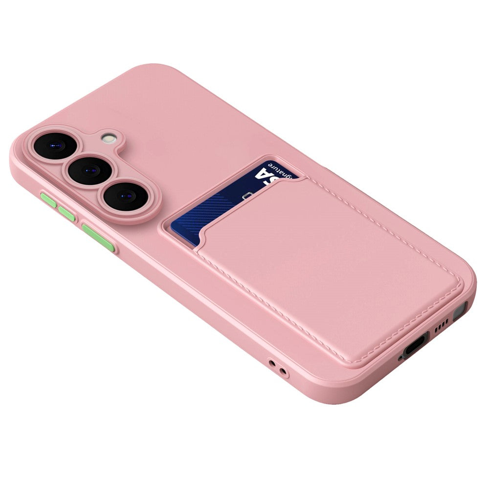 For Samsung Galaxy S26+ Case Flexible TPU Phone Cover with Back Card Slot