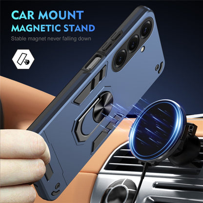 For Samsung Galaxy S26+ Case PC + TPU Drop Defend Phone Cover with Ring Kickstand