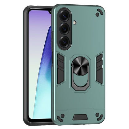 For Samsung Galaxy S26+ Case PC + TPU Drop Defend Phone Cover with Ring Kickstand