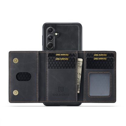 DG.MING M2 Series for Samsung Galaxy S26+ PU Leather Tri-Fold Multiple Card Slots Holder Pocket Purse