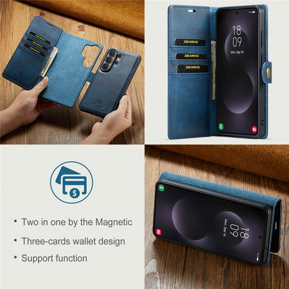 DG.MING for Samsung Galaxy S26 Ultra Case Detachable Wallet Stand Split Leather Phone Cover
