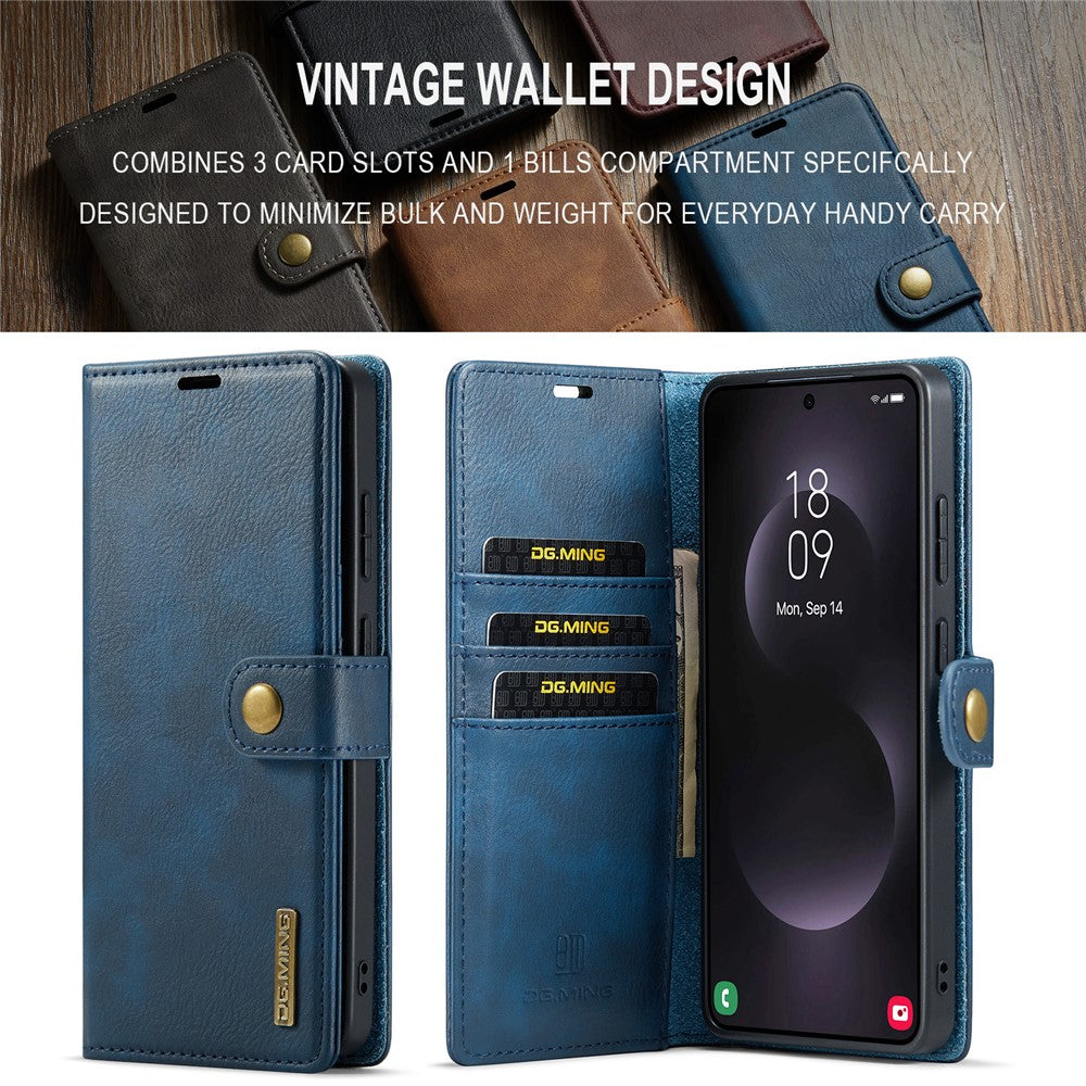 DG.MING for Samsung Galaxy S26 Ultra Case Detachable Wallet Stand Split Leather Phone Cover