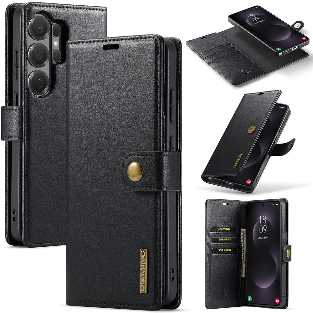 DG.MING for Samsung Galaxy S26 Ultra Case Detachable Wallet Stand Split Leather Phone Cover