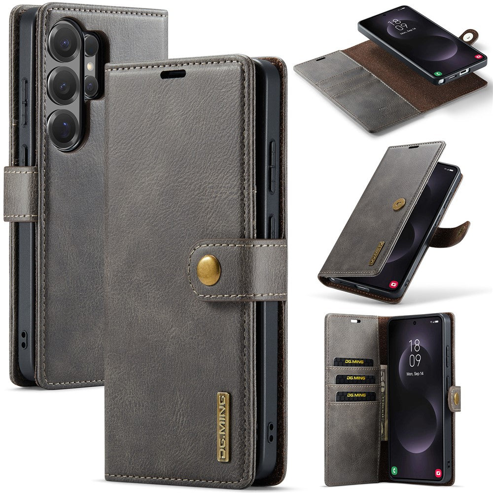 DG.MING for Samsung Galaxy S26 Ultra Case Detachable Wallet Stand Split Leather Phone Cover