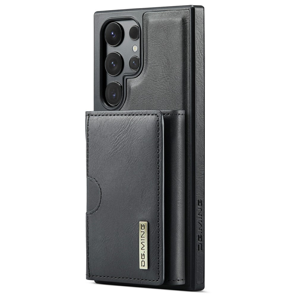 DG.MING M6 Series for Samsung Galaxy S26 Ultra Case RFID Blocking Wallet Multi-Layer Card Holder Coin Purse Bag