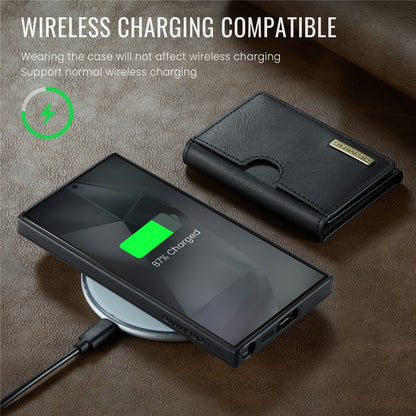 DG.MING M6 Series for Samsung Galaxy S26 Ultra Case RFID Blocking Wallet Multi-Layer Card Holder Coin Purse Bag