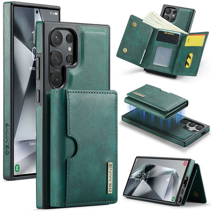 DG.MING M6 Series for Samsung Galaxy S26 Ultra Case RFID Blocking Wallet Multi-Layer Card Holder Coin Purse Bag
