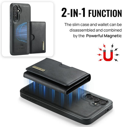 DG.MING M6 Series for Samsung Galaxy S26+ Case RFID Blocking Wallet Multi-Layer Card Holder Coin Purse Bag