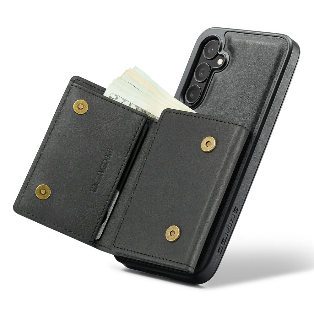 DG.MING M6 Series for Samsung Galaxy S26+ Case RFID Blocking Wallet Multi-Layer Card Holder Coin Purse Bag