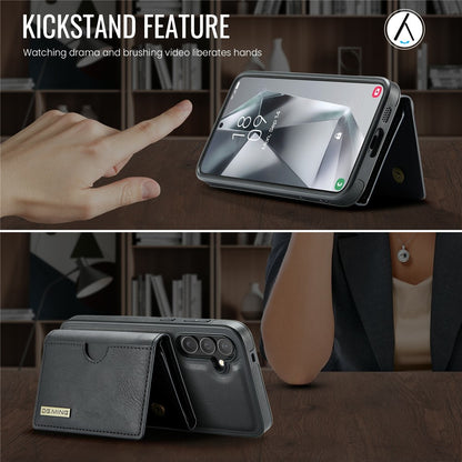 DG.MING M6 Series for Samsung Galaxy S26+ Case RFID Blocking Wallet Multi-Layer Card Holder Coin Purse Bag