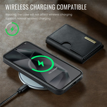 DG.MING M6 Series for Samsung Galaxy S26+ Case RFID Blocking Wallet Multi-Layer Card Holder Coin Purse Bag