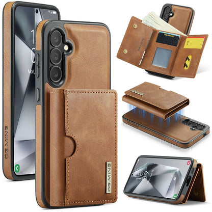DG.MING M6 Series for Samsung Galaxy S26+ Case RFID Blocking Wallet Multi-Layer Card Holder Coin Purse Bag