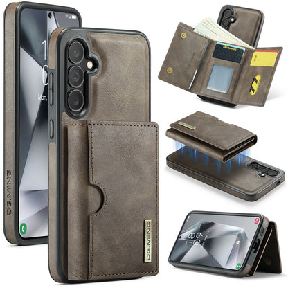 DG.MING M6 Series for Samsung Galaxy S26+ Case RFID Blocking Wallet Multi-Layer Card Holder Coin Purse Bag