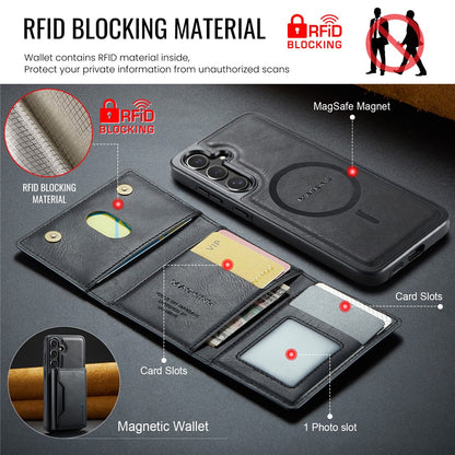 MAGKING K2 Series For Samsung Galaxy S26+ Magnetic Case PC + TPU + PU Phone Cover with RFID Blocking Wallet