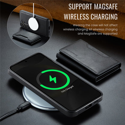 MAGKING K2 Series For Samsung Galaxy S26+ Magnetic Case PC + TPU + PU Phone Cover with RFID Blocking Wallet