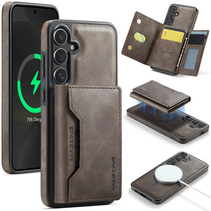 MAGKING K2 Series For Samsung Galaxy S26+ Magnetic Case PC + TPU + PU Phone Cover with RFID Blocking Wallet