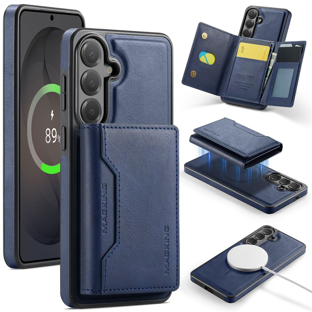MAGKING K2 Series For Samsung Galaxy S26+ Magnetic Case PC + TPU + PU Phone Cover with RFID Blocking Wallet
