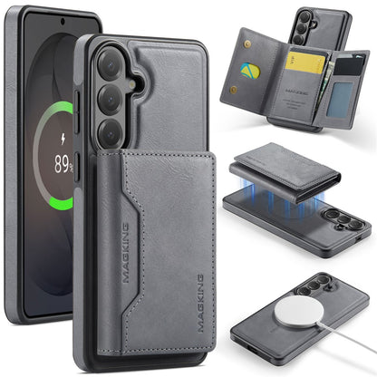MAGKING K2 Series For Samsung Galaxy S26+ Magnetic Case PC + TPU + PU Phone Cover with RFID Blocking Wallet