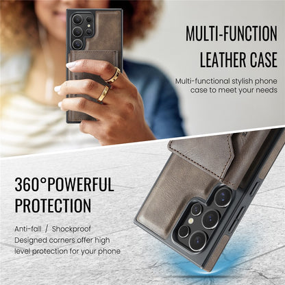 MAGKING K2 Series For Samsung Galaxy S26 Ultra Magnetic Case PC + TPU + PU Phone Cover with RFID Blocking Wallet