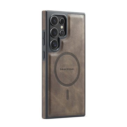 MAGKING K2 Series For Samsung Galaxy S26 Ultra Magnetic Case PC + TPU + PU Phone Cover with RFID Blocking Wallet