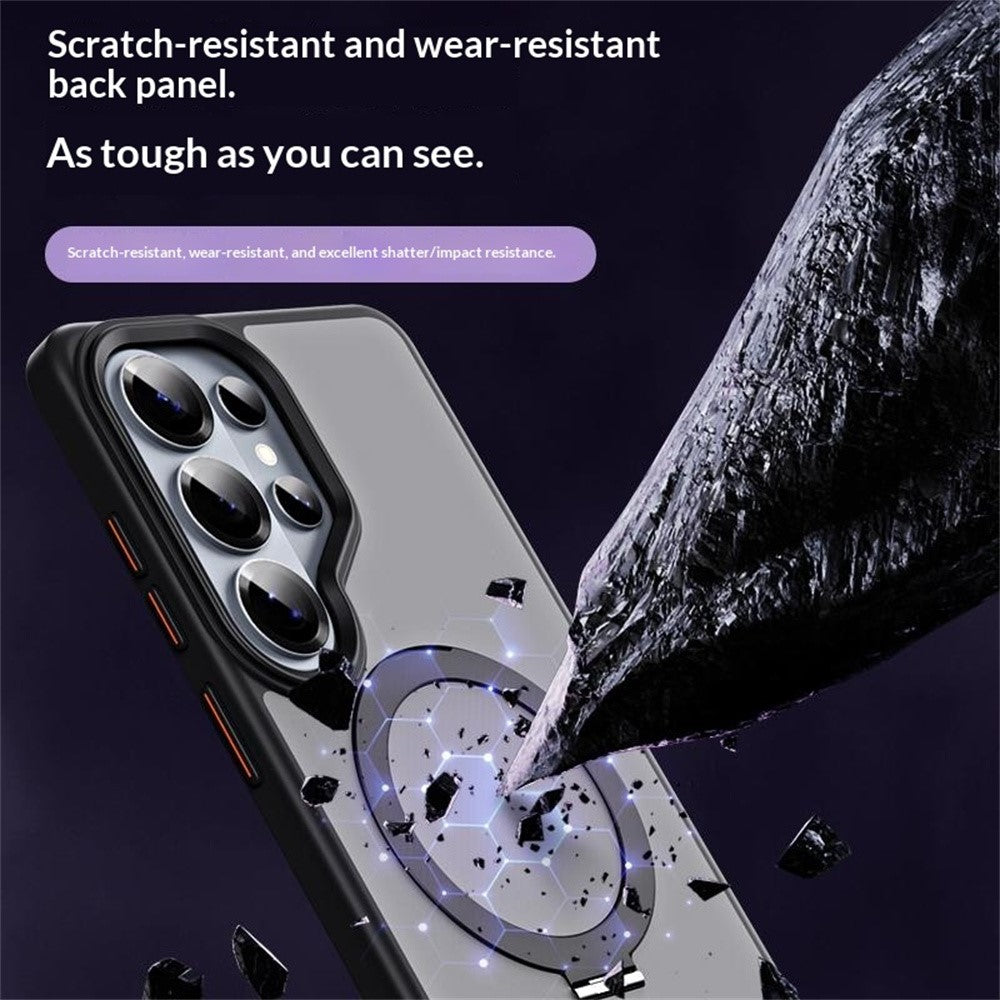 For Samsung Galaxy S26 Ultra Case TPU + Acrylic Hidden Magnetic Kickstand Phone Cover