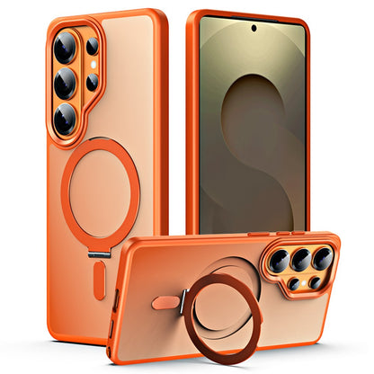 For Samsung Galaxy S26 Ultra Case TPU + Acrylic Hidden Magnetic Kickstand Phone Cover
