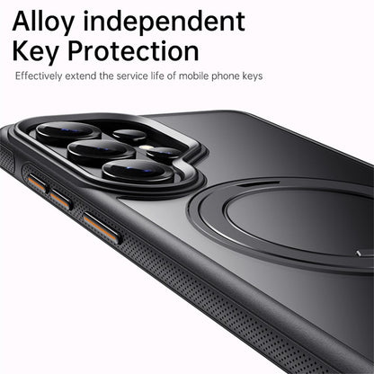 For Samsung Galaxy S26 Ultra Magnetic Case Kickstand TPU PC Phone Back Cover