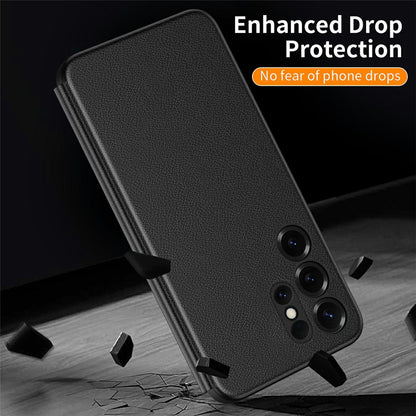 For Samsung Galaxy S25 Ultra Case Smart View Window Leather Phone Cover