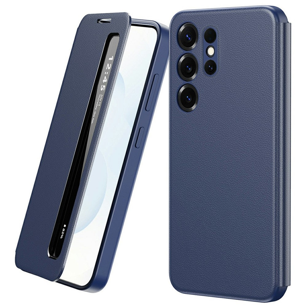 For Samsung Galaxy S25 Ultra Case Smart View Window Leather Phone Cover
