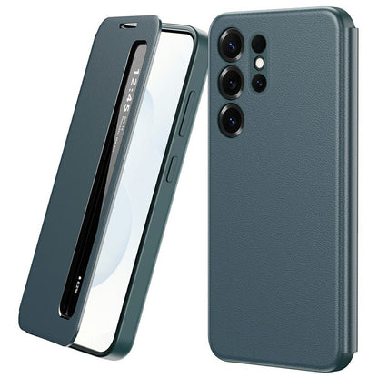 For Samsung Galaxy S25 Ultra Case Smart View Window Leather Phone Cover