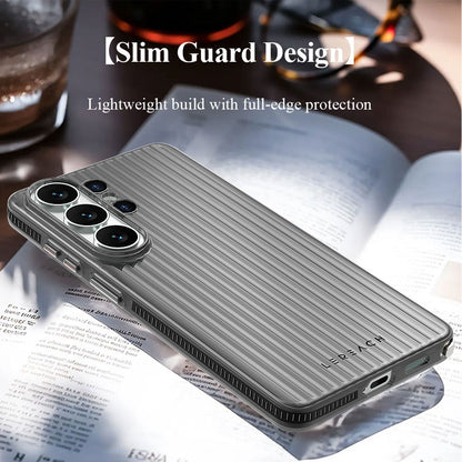 LEREACH TOC Series for Samsung Galaxy S26 Ultra Case Flowing Grid PC Phone Cover