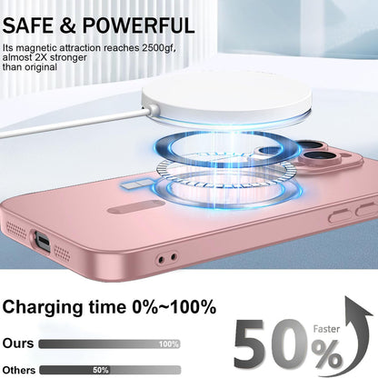 For iPhone 16 Pro Max Case Compatible with MagSafe Ultra Thin TPU Phone Cover with Lens Protection