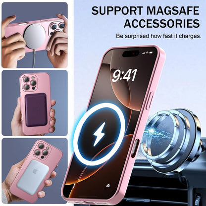 For iPhone 16 Pro Max Case Compatible with MagSafe Ultra Thin TPU Phone Cover with Lens Protection