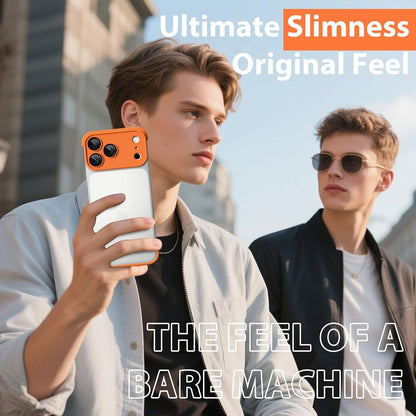 For iPhone 17 Pro Case Frameless Phone Corner Pad TPU Bumper Cover with Camera Lens Protector