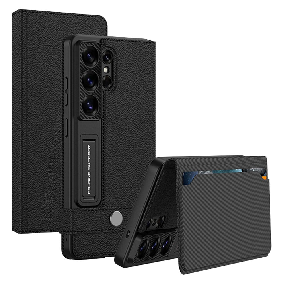 GKK For Samsung Galaxy S26 Ultra Case with Card Holder Kickstand Leather Flip Phone Cover