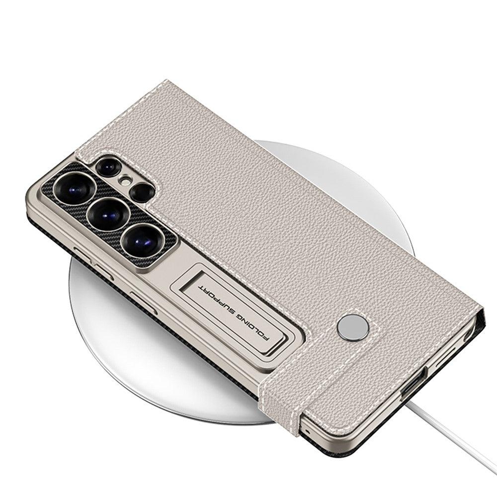 GKK For Samsung Galaxy S26 Ultra Case with Card Holder Kickstand Leather Flip Phone Cover