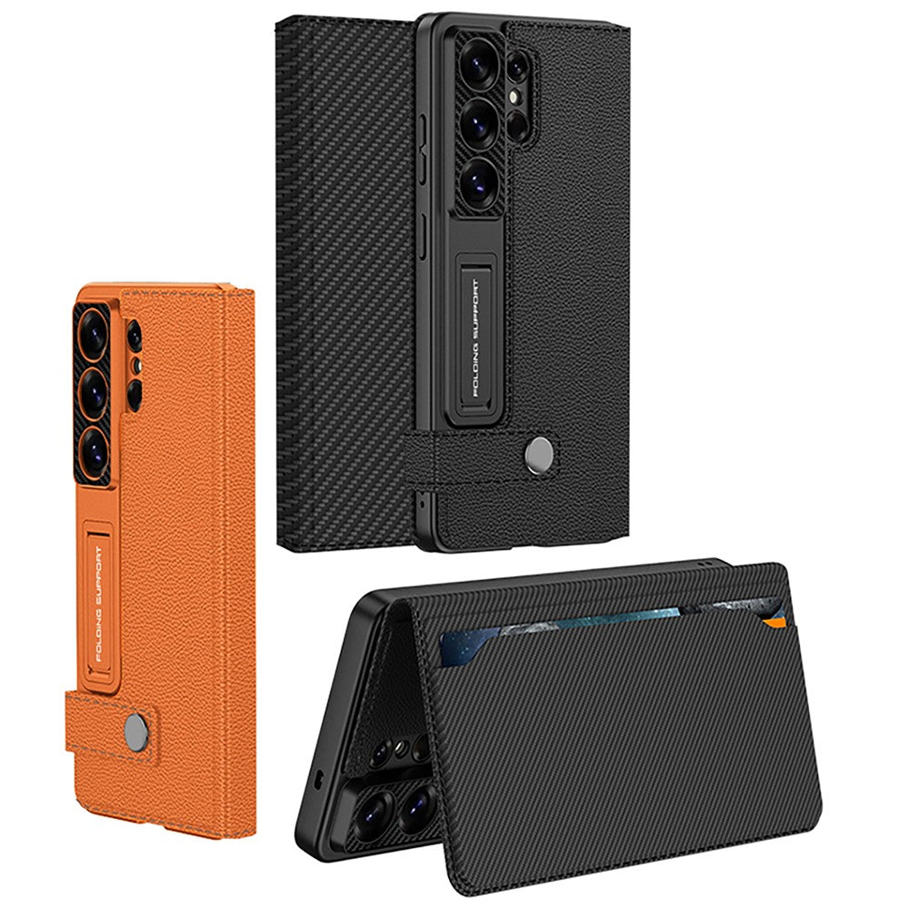 GKK For Samsung Galaxy S26 Ultra Case with Card Holder Kickstand Leather Flip Phone Cover