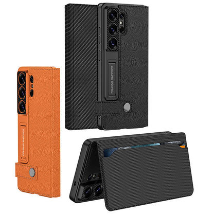 GKK For Samsung Galaxy S26 Ultra Case with Card Holder Kickstand Leather Flip Phone Cover