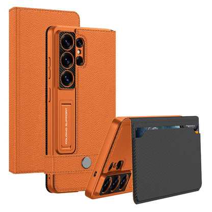 GKK For Samsung Galaxy S26 Ultra Case with Card Holder Kickstand Leather Flip Phone Cover